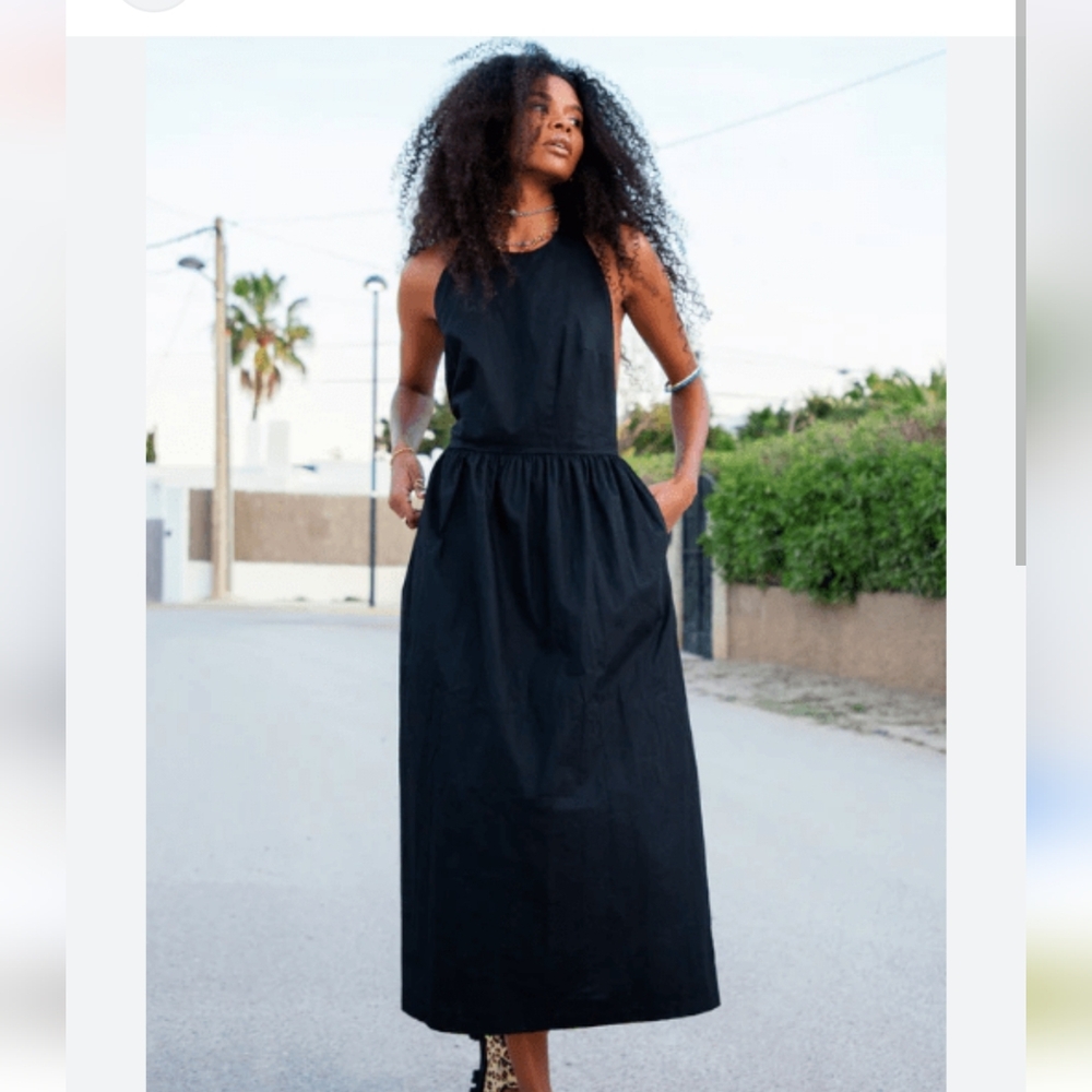 Never Fully Dressed black Backless Dress